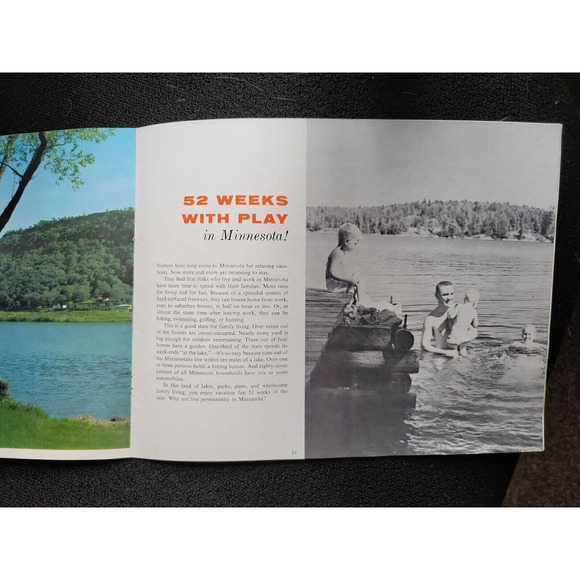1958 Minnesota Centennial Visitor's Guide/Brochure - 100 Years of Vacation Fun - Picture 3 of 4